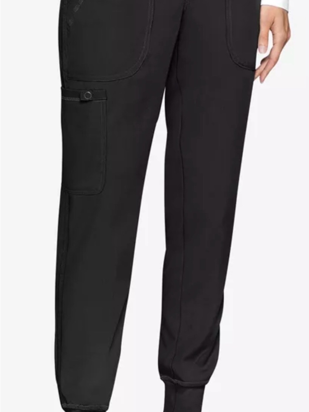 Med Couture Touch Black Cargo Jogger